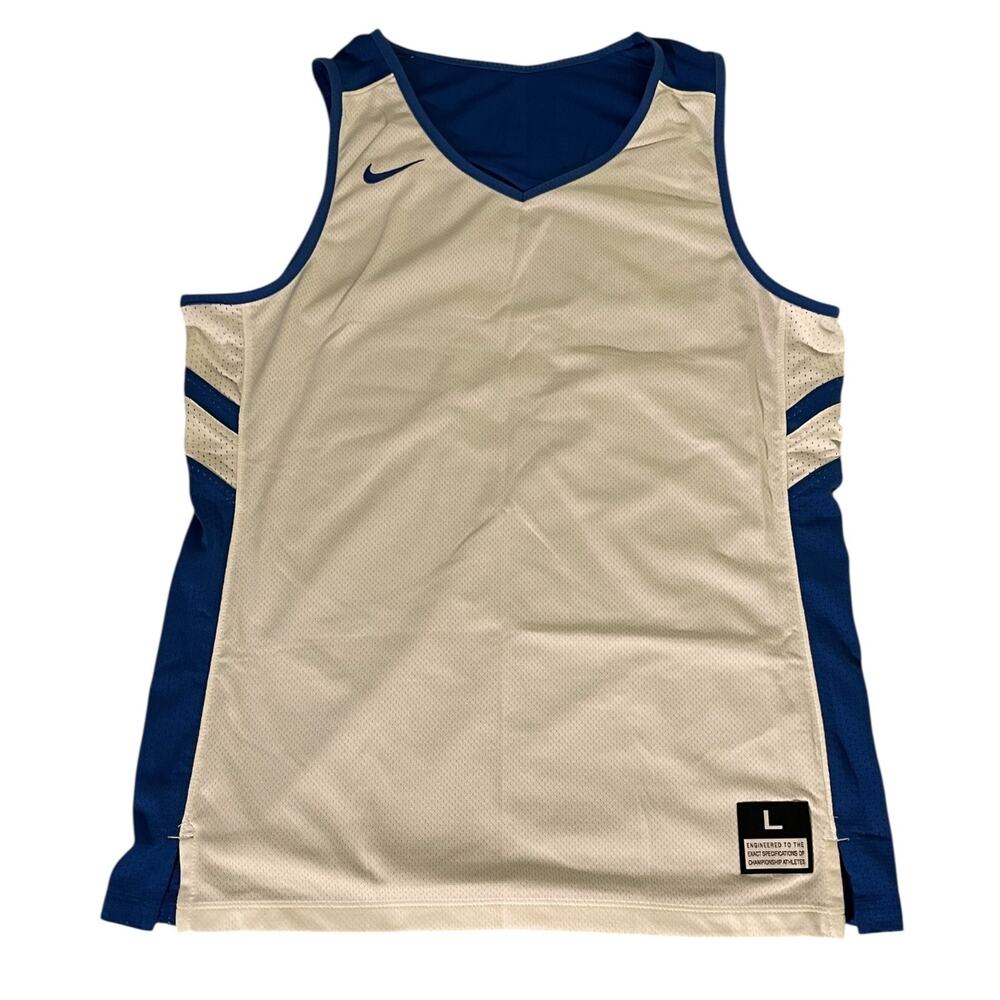 Nike Reversible Basketball Jersey Training Men's Blue White Size L